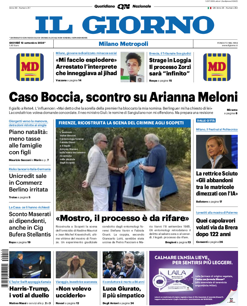 Prima-pagina-il giorno-edizione-di-oggi-20240912